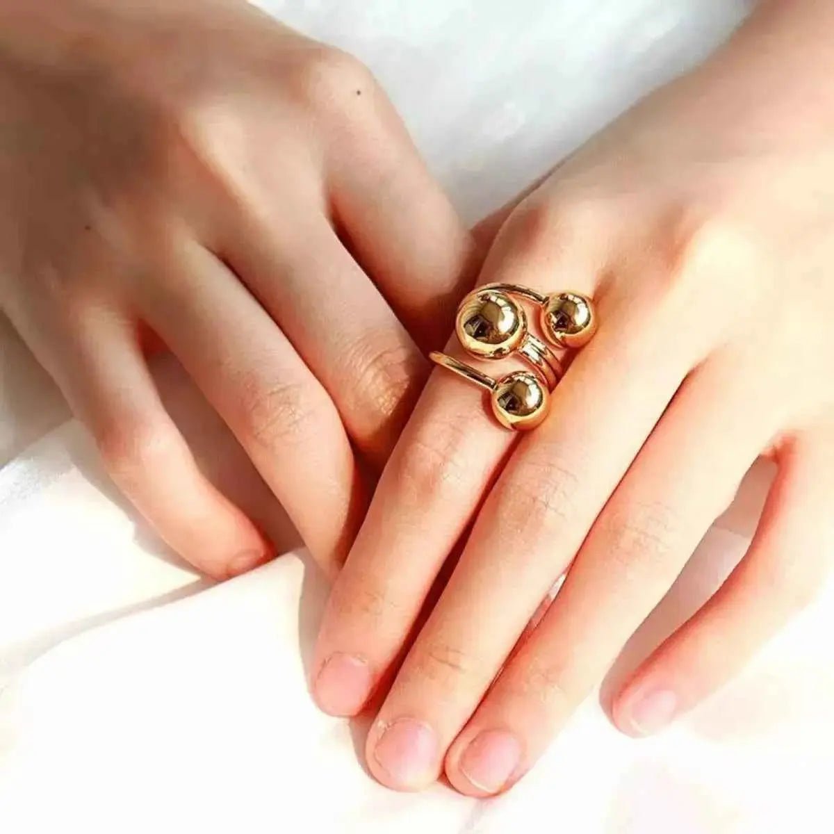 Multi Layered Ball Ring - SmileBen
