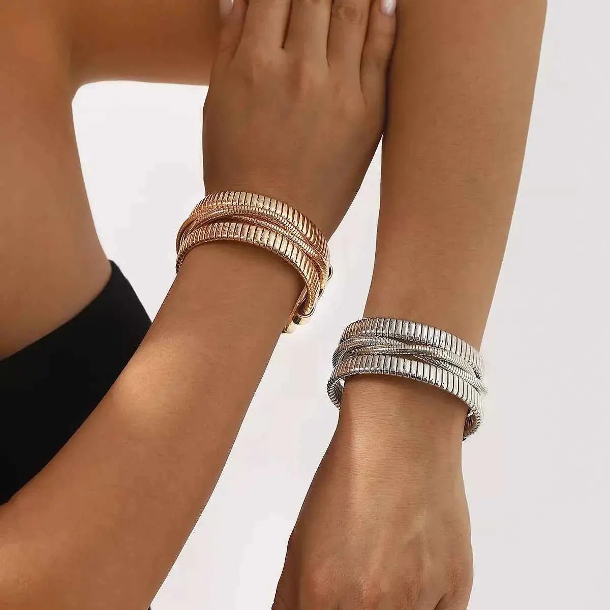 Multi - Layered Open Bracelet - SmileBen