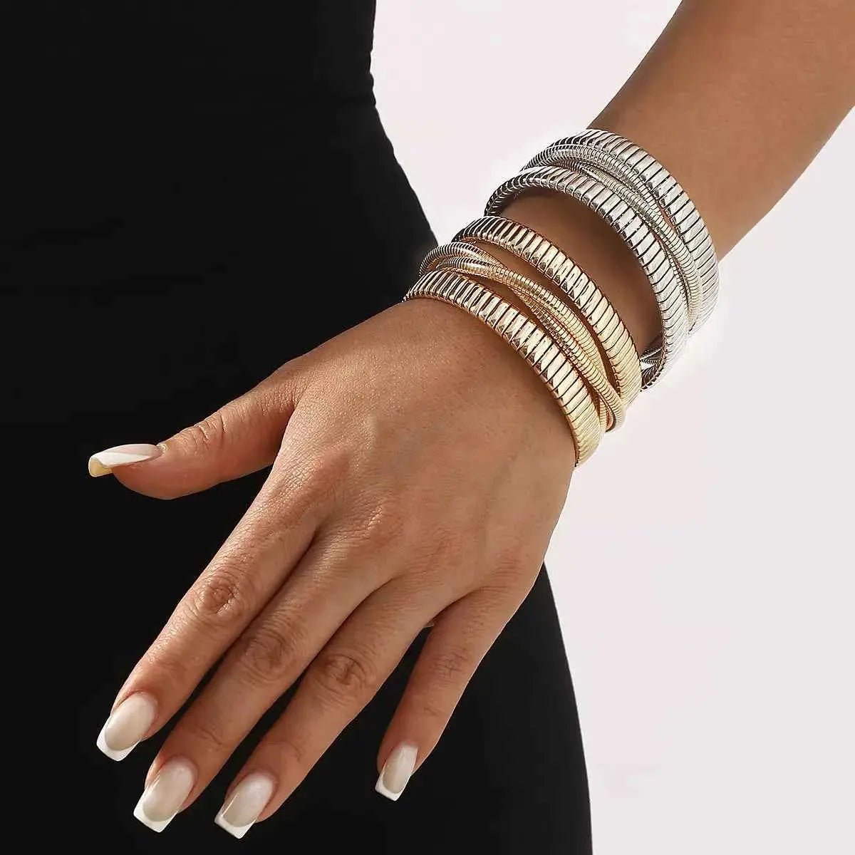 Multi - Layered Open Bracelet - SmileBen