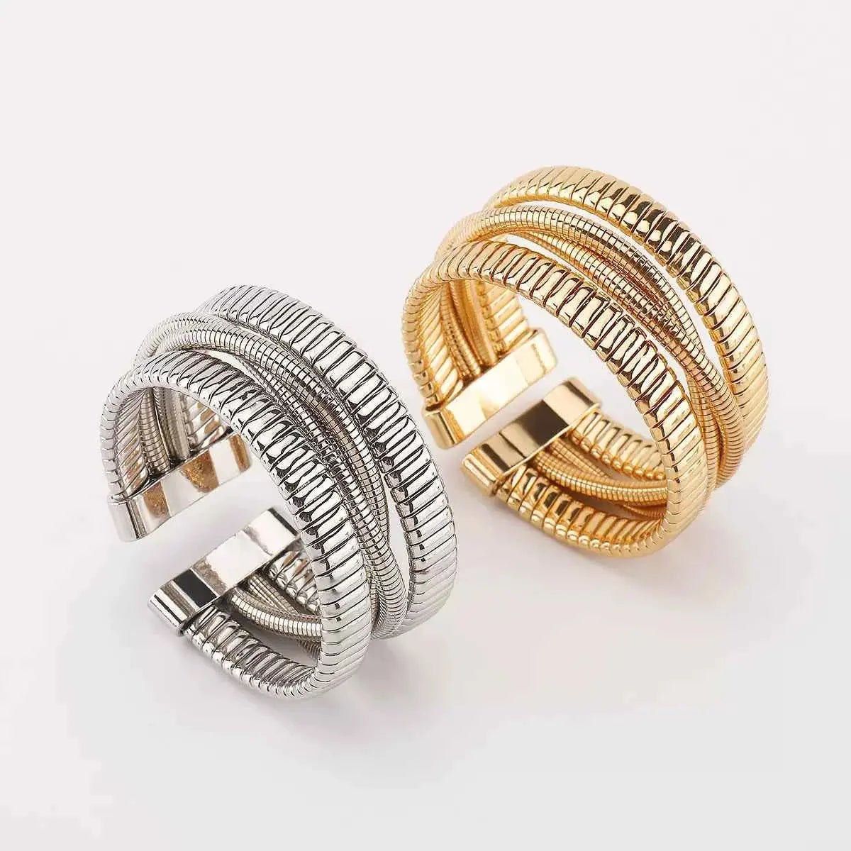 Multi - Layered Open Bracelet - SmileBen
