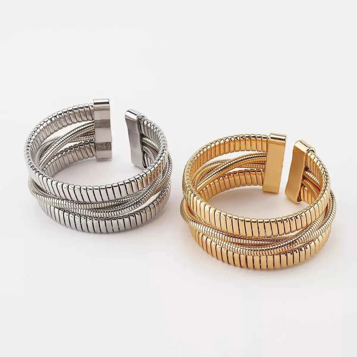 Multi - Layered Open Bracelet - SmileBen