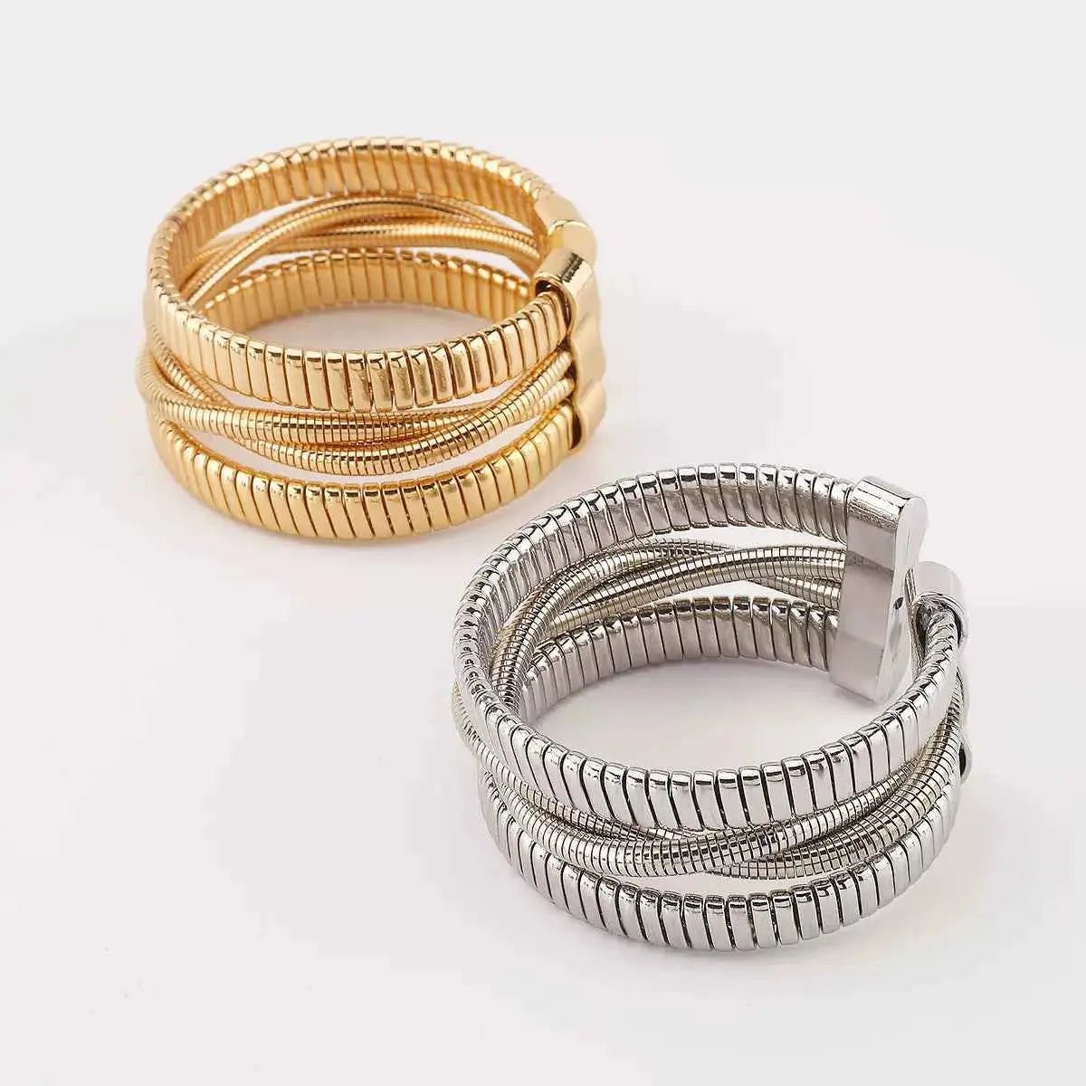 Multi - Layered Open Bracelet - SmileBen
