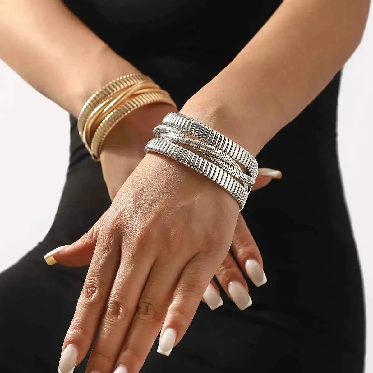 Multi - Layered Open Bracelet - SmileBen