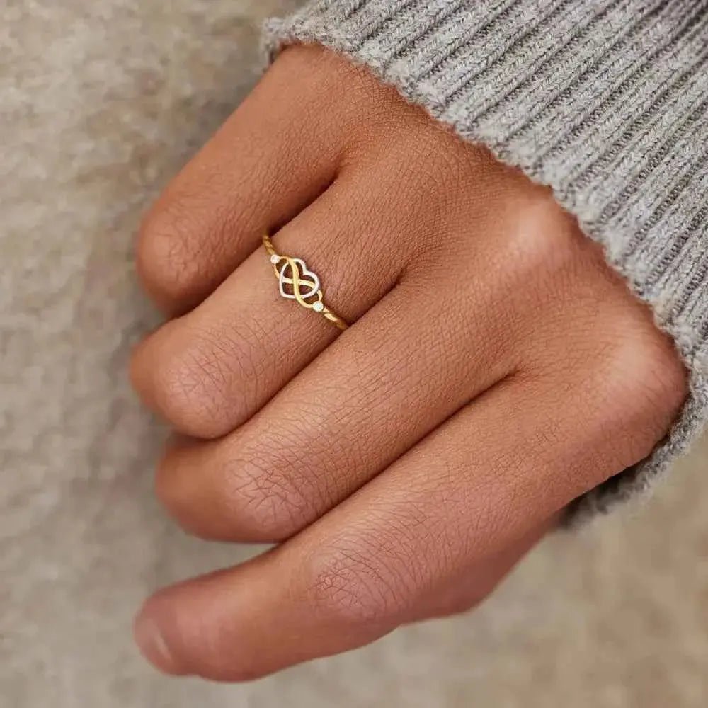 Number 8 Heart 925 Sterling Silver Ring - SmileBen