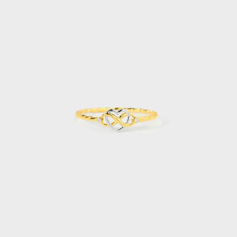 Number 8 Heart 925 Sterling Silver Ring - SmileBen
