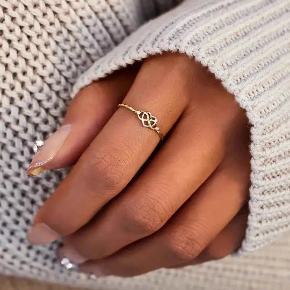Number 8 Heart 925 Sterling Silver Ring - SmileBen
