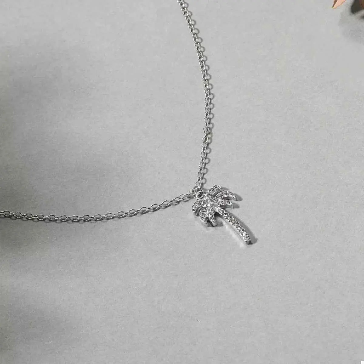 Palm Tree Pendant Necklace - SmileBen