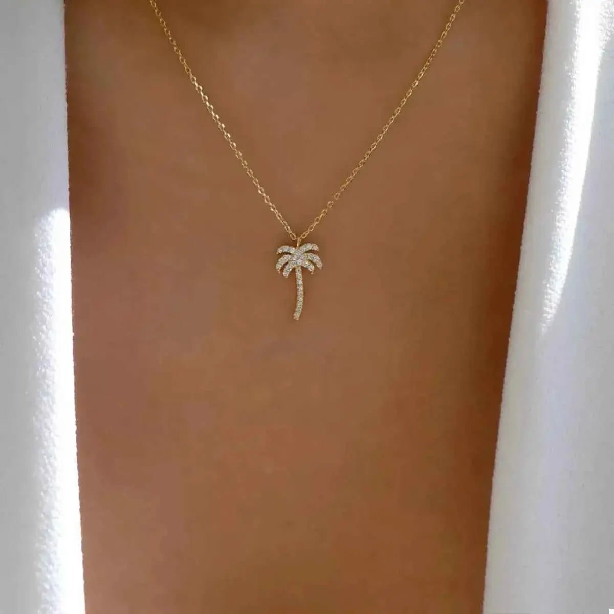 Palm Tree Pendant Necklace - SmileBen