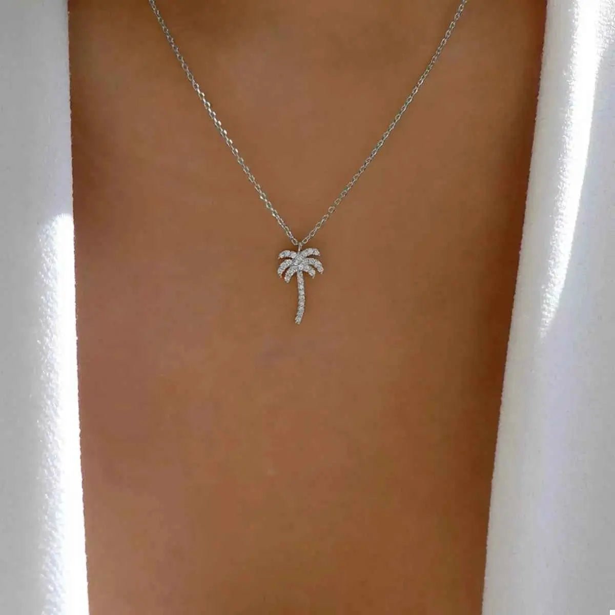 Palm Tree Pendant Necklace - SmileBen