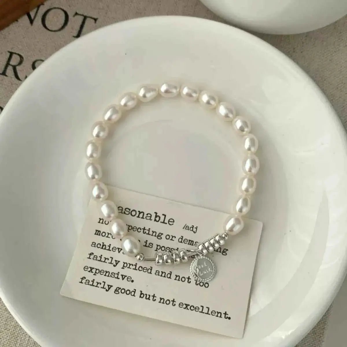 Pearl 925 Sterling Silver Bracelet - SmileBen