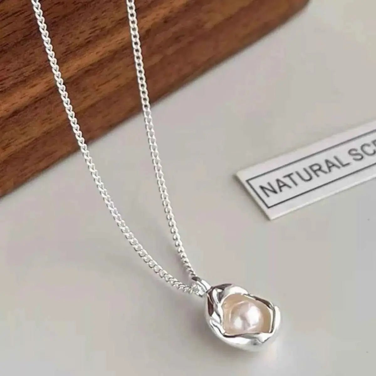 Pearl 925 Sterling Silver Necklace - SmileBen