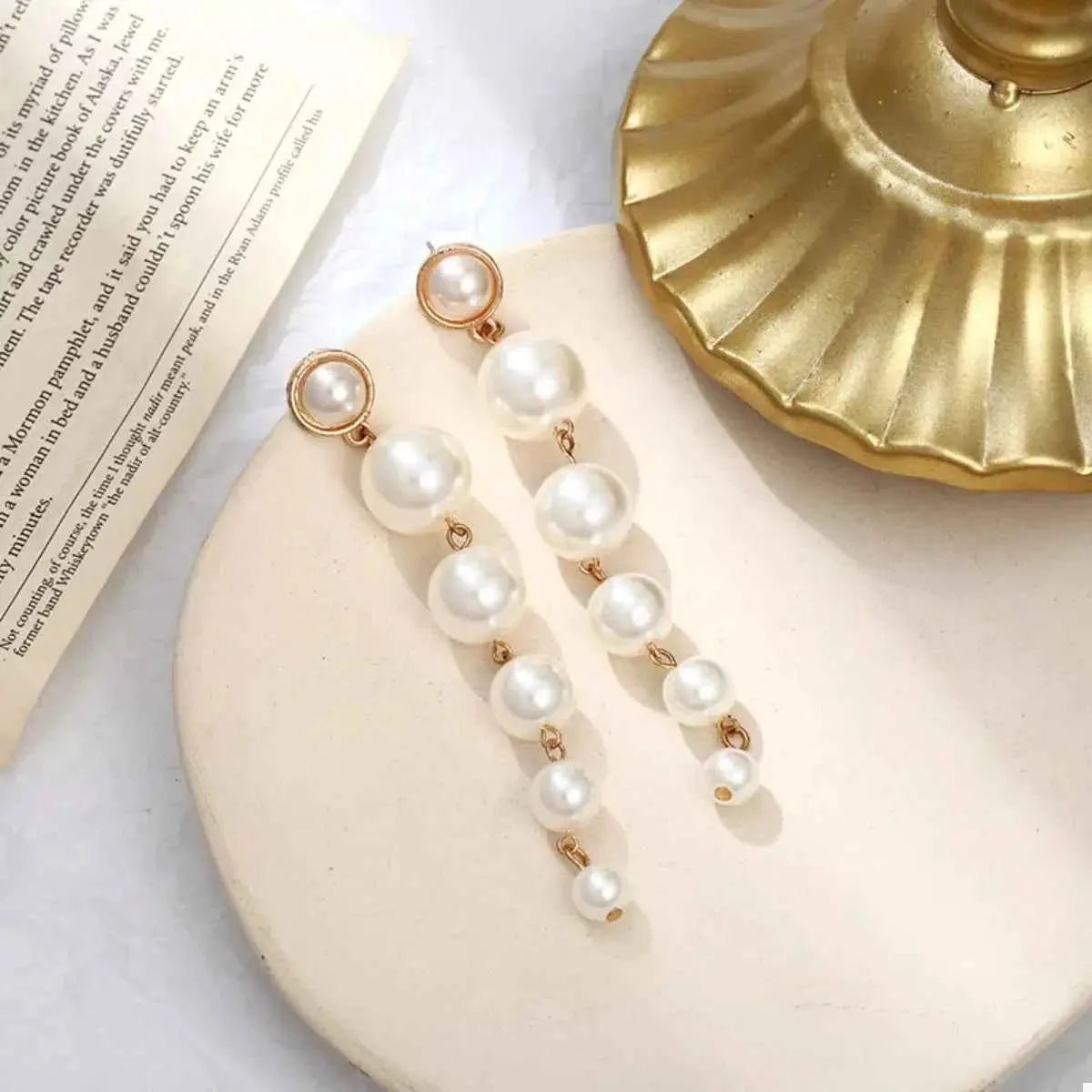 Pearl Drop Earrings - SmileBen