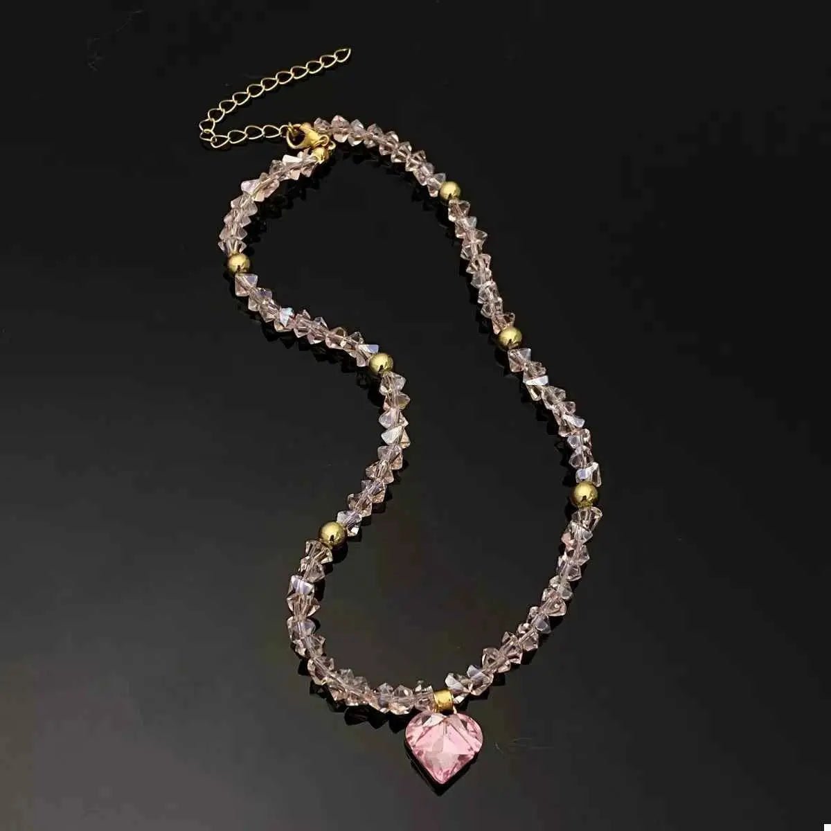 Pearl & Heart Pendant Necklace - SmileBen