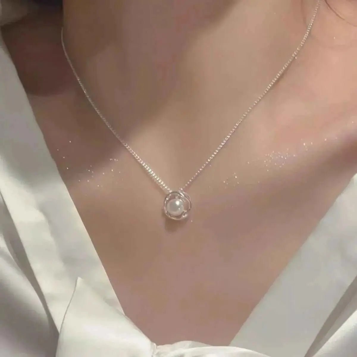 Pearl Pendant Necklace - SmileBen
