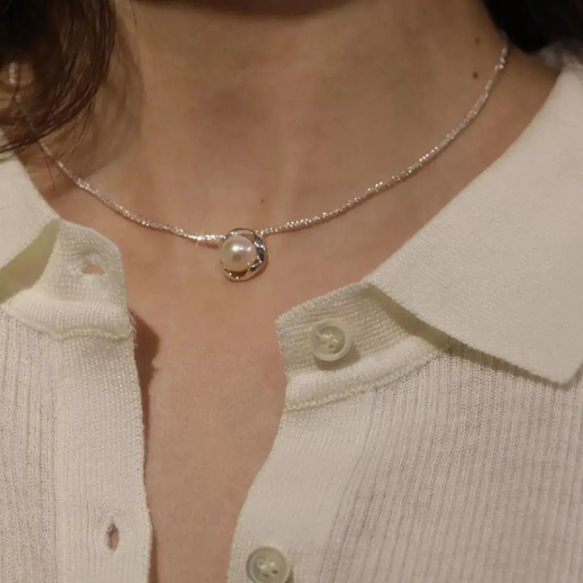 Pearl Pendant Necklace - SmileBen