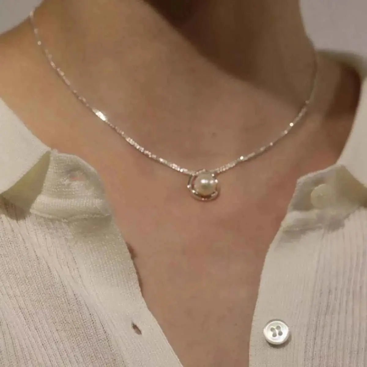 Pearl Pendant Necklace - SmileBen