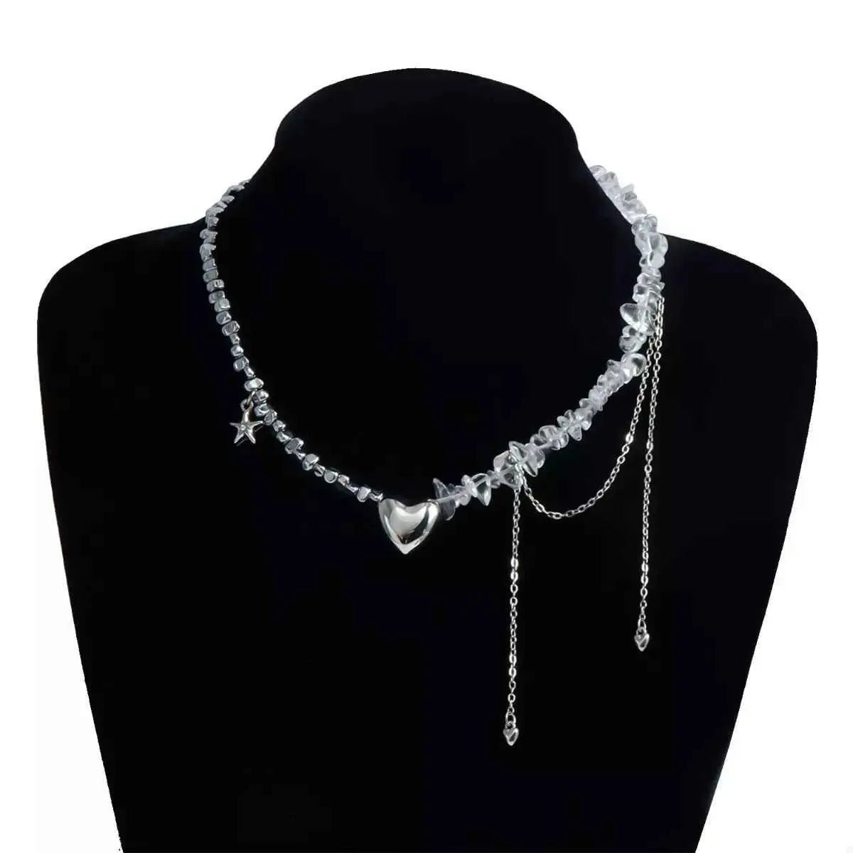 Silver - Plated Minimalist Heart Necklace - SmileBen