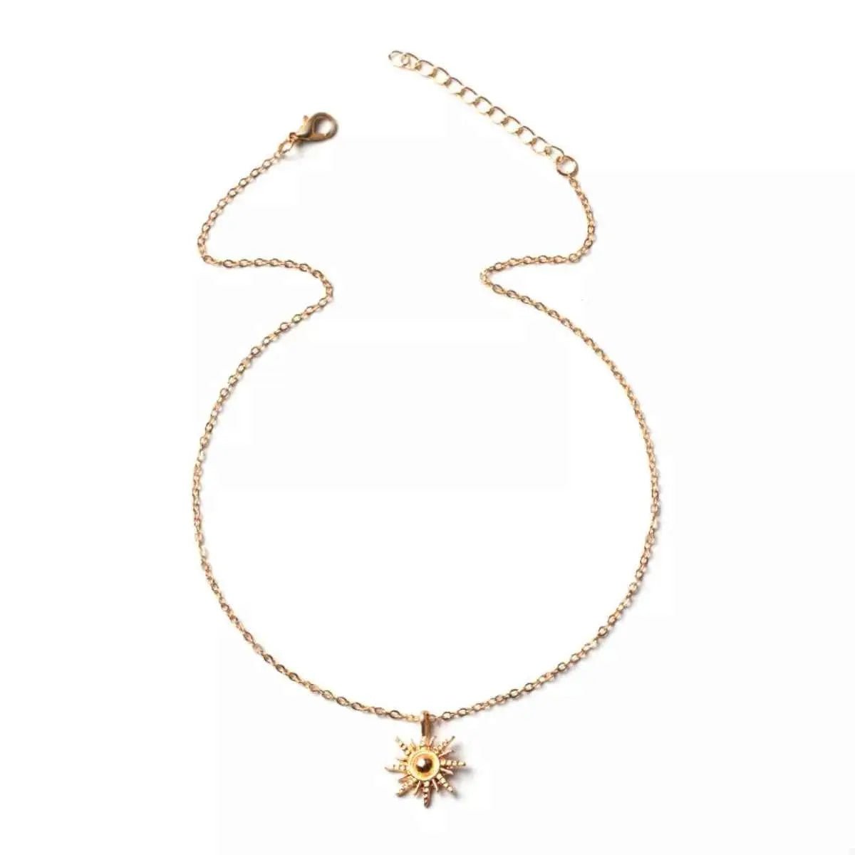 Sunburst Pendant Necklace - SmileBen